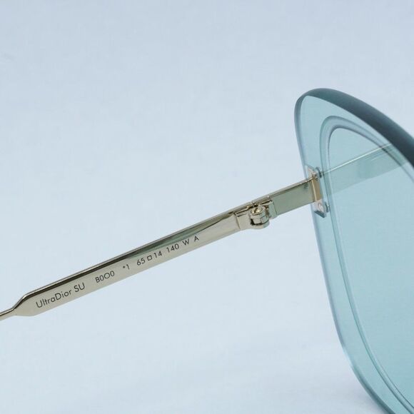 NEW DIOR ULTRADIOR SU B0O0 GOLD GREEN SUNGLASSES - Picture 11 of 13